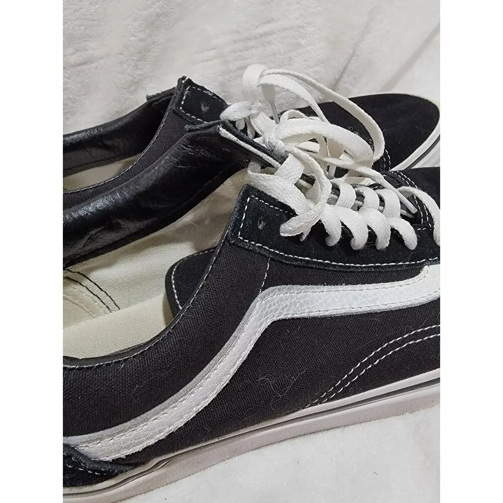 Vans Old Skool Black Suede Canvas Skate Shoes Men's Size 7.5 US / 7 US women